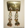 Pendientes indios naranja