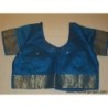 Blusa sari seda azul